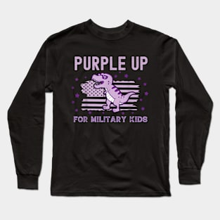 Purple Up For Military Kids Military Child Month Long Sleeve T-Shirt